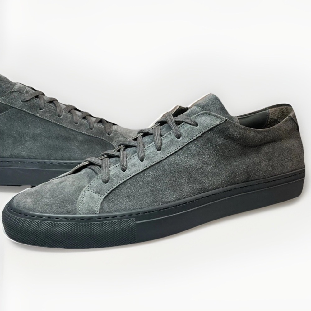 NWOT COMMON PROJECTS original Achilles low gray suede 45 EU / 12 US - Picture 5 of 12